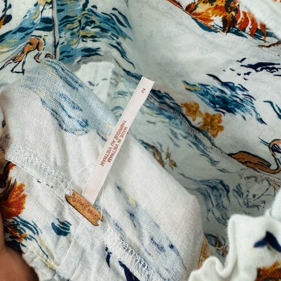 Free People Beach Party Midi Dress - Tropical Flamingo Paradise Print Size 2 - Picture 7 of 9